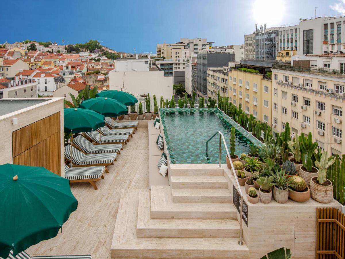 Browns Avenue Hotel Lisboa Kültér fotó Rooftop pool