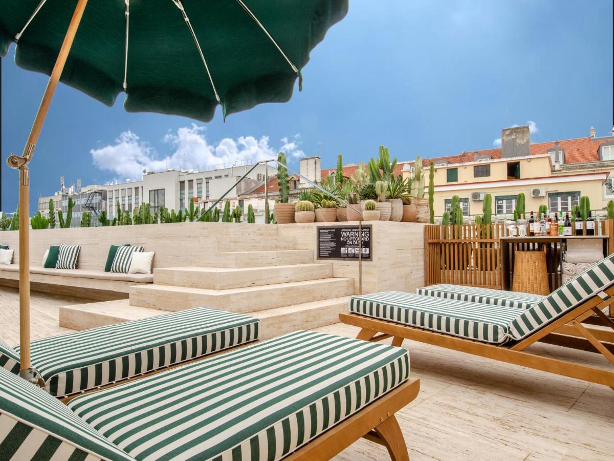 Browns Avenue Hotel Lisboa Kültér fotó Rooftop terrace